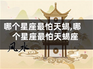 哪个星座最怕天蝎,哪个星座最怕天蝎座