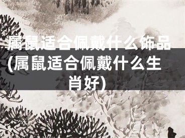 属鼠适合佩戴什么饰品(属鼠适合佩戴什么生肖好)