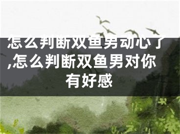 怎么判断双鱼男动心了,怎么判断双鱼男对你有好感