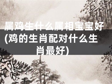 属鸡生什么属相宝宝好(鸡的生肖配对什么生肖最好)