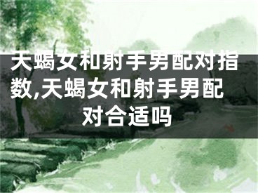 天蝎女和射手男配对指数,天蝎女和射手男配对合适吗