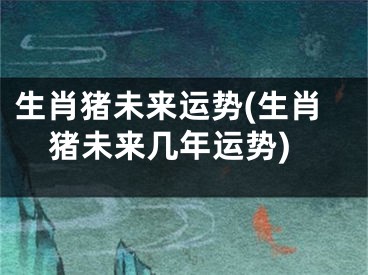 生肖猪未来运势(生肖猪未来几年运势)