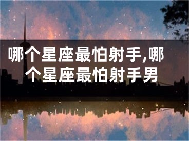 哪个星座最怕射手,哪个星座最怕射手男