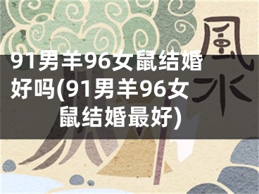 91男羊96女鼠结婚好吗(91男羊96女鼠结婚最好)