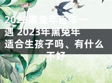 2023黑兔年百年一遇 2023年黑兔年适合生孩子吗、有什么不好