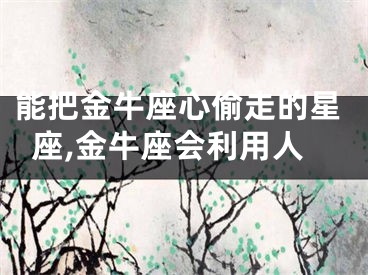 能把金牛座心偷走的星座,金牛座会利用人
