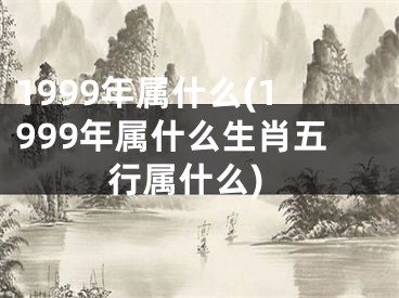 1999年属什么(1999年属什么生肖五行属什么)