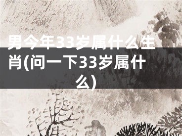 男今年33岁属什么生肖(问一下33岁属什么)