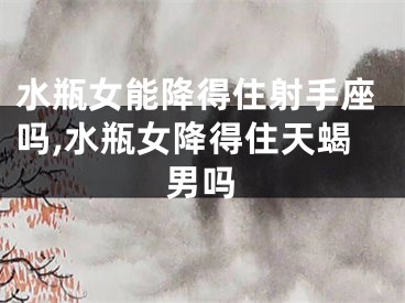 水瓶女能降得住射手座吗,水瓶女降得住天蝎男吗