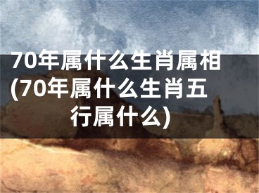 70年属什么生肖属相(70年属什么生肖五行属什么)