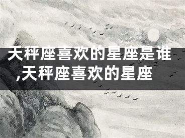 天秤座喜欢的星座是谁,天秤座喜欢的星座