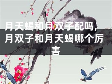 月天蝎和月双子配吗,月双子和月天蝎哪个厉害