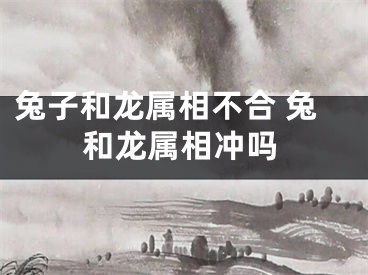 兔子和龙属相不合 兔和龙属相冲吗
