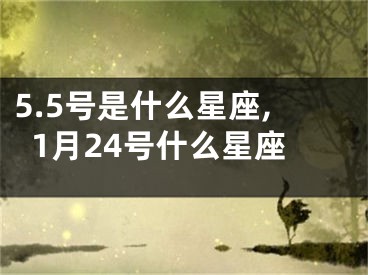 5.5号是什么星座,1月24号什么星座
