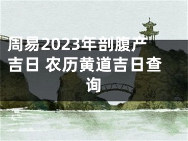 周易2023年剖腹产吉日 农历黄道吉日查询