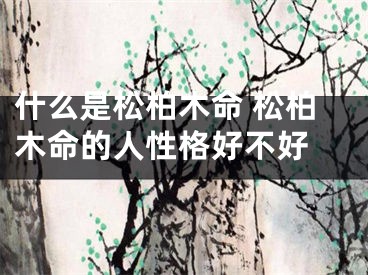 什么是松柏木命 松柏木命的人性格好不好 