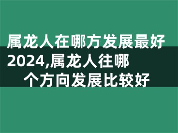 属龙人在哪方发展最好2024,属龙人往哪个方向发展比较好