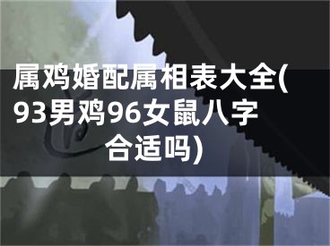 属鸡婚配属相表大全(93男鸡96女鼠八字合适吗)