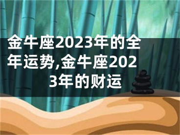 金牛座2023年的全年运势,金牛座2023年的财运