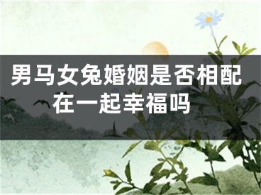 男马女兔婚姻是否相配 在一起幸福吗