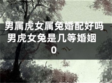 男属虎女属兔婚配好吗 男虎女兔是几等婚姻0