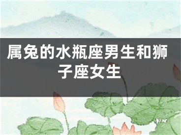 属兔的水瓶座男生和狮子座女生