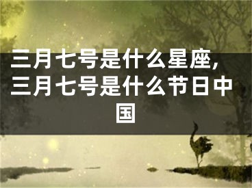 三月七号是什么星座,三月七号是什么节日中国