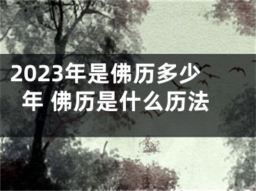 2023年是佛历多少年 佛历是什么历法