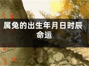 属兔的出生年月日时辰命运