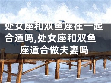 处女座和双鱼座在一起合适吗,处女座和双鱼座适合做夫妻吗