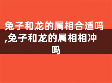 兔子和龙的属相合适吗,兔子和龙的属相相冲吗