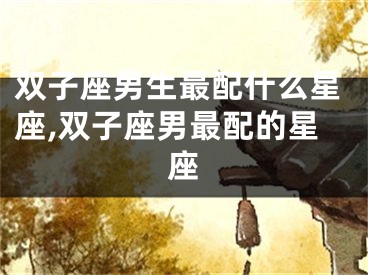 双子座男生最配什么星座,双子座男最配的星座
