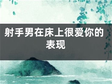 射手男在床上很爱你的表现