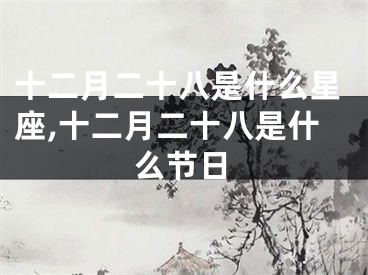 十二月二十八是什么星座,十二月二十八是什么节日