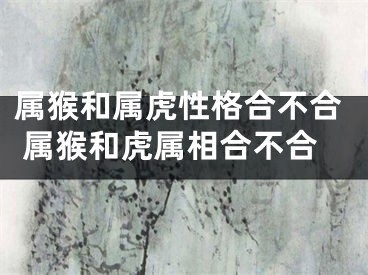 属猴和属虎性格合不合 属猴和虎属相合不合