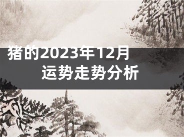 猪的2023年12月运势走势分析