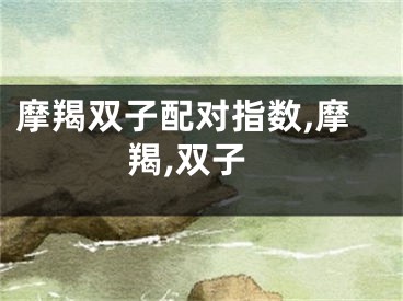 摩羯双子配对指数,摩羯,双子