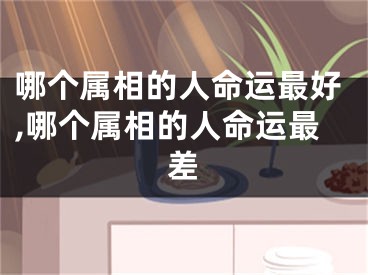 哪个属相的人命运最好,哪个属相的人命运最差