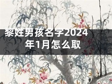 黎姓男孩名字2024年1月怎么取