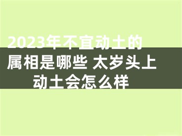 2023年不宜动土的属相是哪些 太岁头上动土会怎么样 