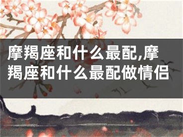 摩羯座和什么最配,摩羯座和什么最配做情侣