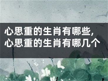 心思重的生肖有哪些,心思重的生肖有哪几个
