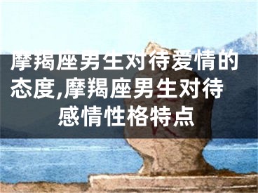摩羯座男生对待爱情的态度,摩羯座男生对待感情性格特点