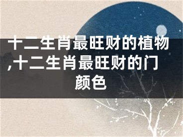 十二生肖最旺财的植物,十二生肖最旺财的门颜色