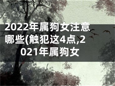 2022年属狗女注意哪些(触犯这4点,2021年属狗女
