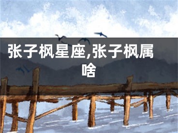 张子枫星座,张子枫属啥