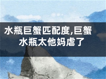 水瓶巨蟹匹配度,巨蟹水瓶太他妈虐了
