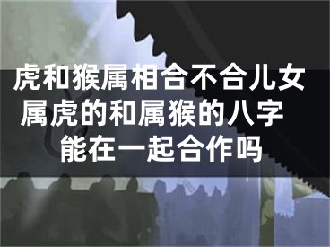 虎和猴属相合不合儿女 属虎的和属猴的八字能在一起合作吗