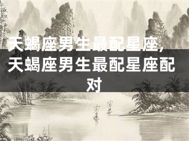 天蝎座男生最配星座,天蝎座男生最配星座配对
