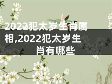 2022犯太岁生肖属相,2022犯太岁生肖有哪些